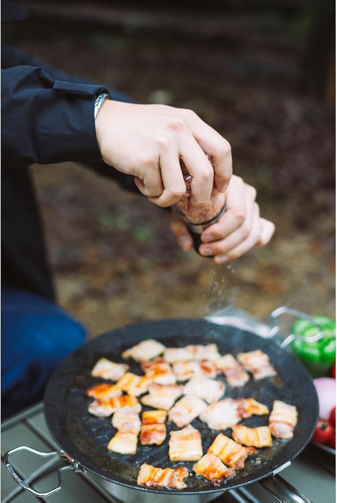 Fire-Maple Camping Griddle Plate | Nonstick Outdoor Portable Grill Pan for Stovetop | BBQ Gas Griddle Pan for Camping Stove Ridged Surfaces 31 X 31cm