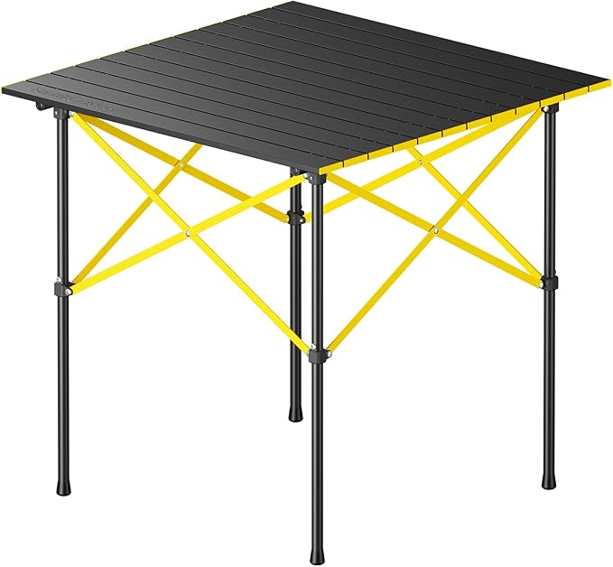 FanttikOutdoor Zeta V11 Pro Camping Table, Portable & Lightweight Folding Roll Up Table with Carry Bag, Ideal for Camping, BBQ, Picnic, Party, Outdoor Dining, Large