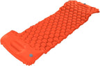 Camping Sleeping Pad Mat, Foot Press Inflatable Cushion Mattress, Sturdy 40D Nylon Fabric, TPU Laminate, for Tent Hiking Travel, Lightweight Compact, Easy to Store (Orange)