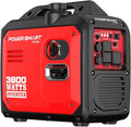 PowerSmart 3800W Portable Inverter Generator, 59dB Super Quiet Gas Powered, 143cc 4-Stroke OHV, Parallel Ready, EPA Compliant for RV Camping, Tailgating and Home Emergency Backup