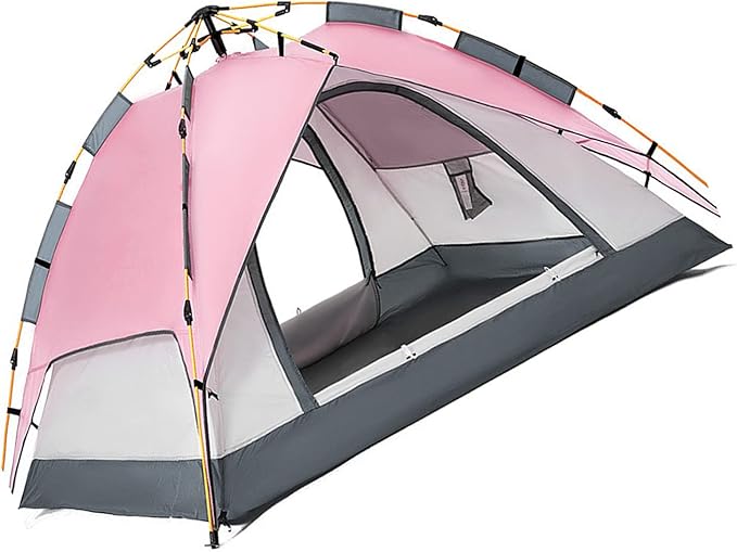 Lightweight Double Layer Camping Tent, Ventilated Design with Storage Bag for Backpacking Hiking 2 Person Portable Tent