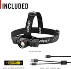 Coast® XPH34R 2700 Lumen USB-C Rechargeable-Dual Power LED Headlamp withPURE Beam® Twist Focus™ and Magnetic Base