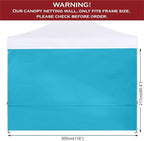 COOSHADE Instant Canopy SunWall 10x10 Canopy SideWall for Pop up Canopy Tent, 1 Pack Sidewall Only, Sky Blue