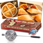 Tid Bit Handheld Sandwich Maker, Portable Sandwich Grill & Panini Press, Cast Aluminum Pie Iron, Retro 1945 Stovetop & Campfire Toaster for Hot Sandwiches, Pies, Paninis, RV & Camping
