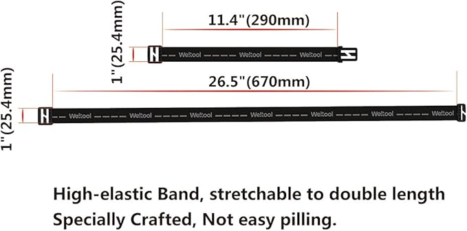 Weltool Durable Elastic Headband Replacement Elastic Strap for most Black Diamond Petzl Princeton Tec Energizer Pelican Silva Fenix Headlamps 1”Width Comfortable Headlamp Band