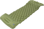 Camping Sleeping Pad Mat Foot Press Inflatable Cushion Mattress, Durably 40D Nylon TPU Laminate, Lightweight 700g, Compact Folding Size for Tent Hiking Travel (Green)