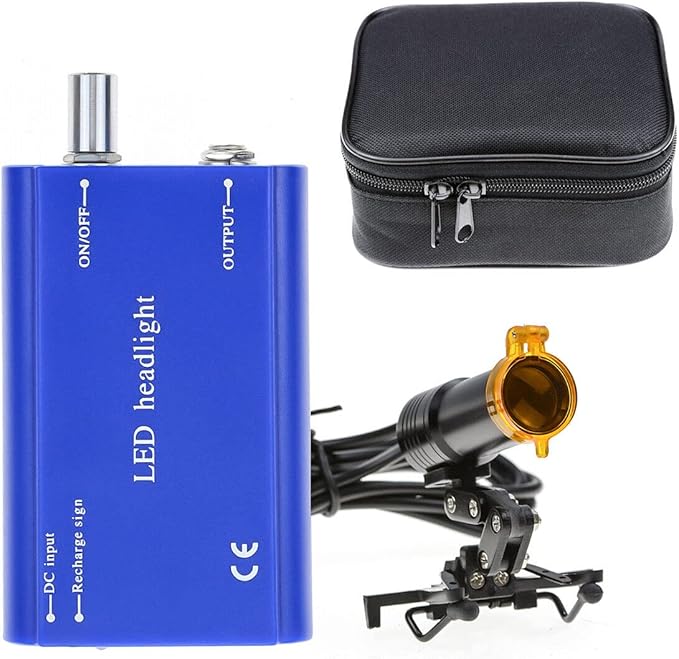 5W Waist Hanging Head Light with Plastic Clip Filter for Magnifier (Blue)