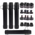 4 Pack Survival Water Filter Straw for Hiking & Camping, 2025 Personal Portable Water Purifier, 3000L Long Life, Includes Bottle & Hydration Bladder Adapters (4, Black, 3x3x19.3cm)
