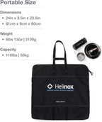 Helinox Café Table Dining Height Portable Camping Table, Black