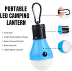 4PCS LED Camping Lantern Set - Portable Tent Lights with Clip Hooks, Camping Lamp, LED Camping Lantern Set, Multi-Color Emergency Camping Lamp for Hiking Backpacking, Party (4PCS)