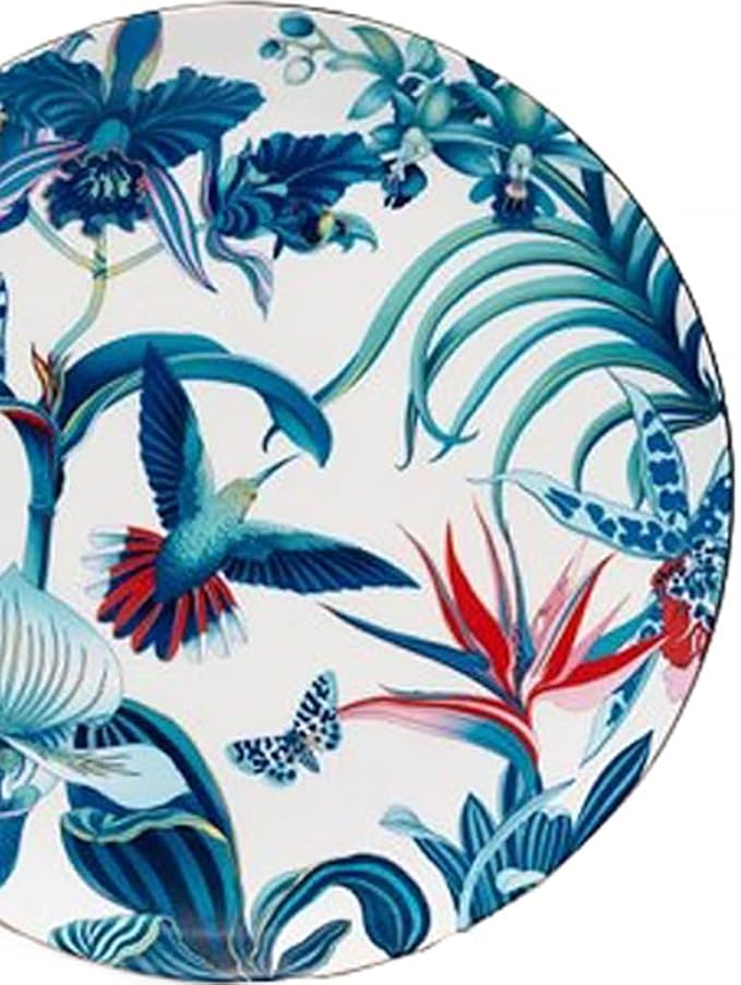 Camping Plates Blue Bone China Dinner Plate Home High-end Tableware Decorative Plate