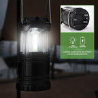 Lantern Collapsible Camping Light, Battery Operated Lanterns LED Super Bright for Power Outages Indoor Emergency Outdoor Camping Hiking Kit (COB-6)