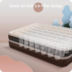 Ciays Air Mattress with Built-in Pump, Blow Up Mattress with Carrying Bag for Home and Camping, Flocked Top Inflatable Air Bed for Guests, Family