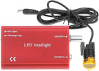 3W Portable Plastic Blet Clip Headlight,Headlamp for Binocular Loupe with Premium Bag (Red), RA-004WGS