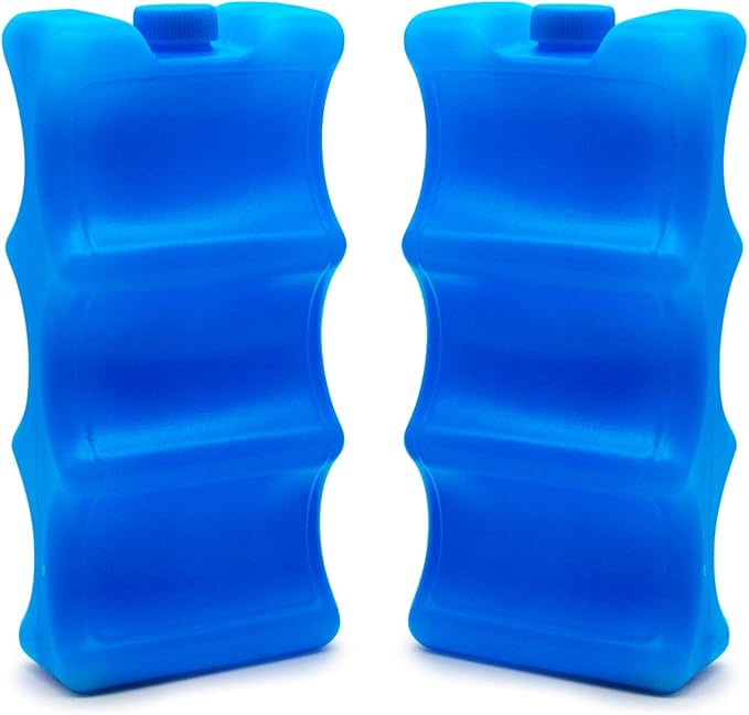 JMEXSUSS Reusable Ice Packs for Cooler, Long Lasting Breastmilk Bottle Storage, Freezer Packs Can Cooler for Lunch Boxes, Beer Soda, Camping