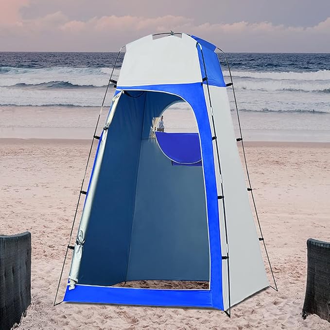 Camping Tent,Shower Tent, Pop Up Toilet Tent Shower Privacy Tent for Changing Dressing Room Beach Fishing Hiking Portable Outdoor Toilet Shelter Tent