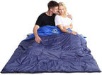 oaskys Double Sleeping Bag for Adults with 2 Pillows - Queen Size XL Waterproof Sleeping Bag for All Season Camping Hiking Backpacking 2 Person Sleeping Bags for Cold Weather & Warm