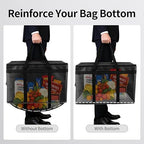 1PK Insulated Grocery Bags Reusable Heavy Duty - Cooler Tote with Reinforced Base for Stability & No Sag - XL Thermal Bag for Hot Cold Food, Delivery, Shopping, Travel, Camping,Grocery Essentials
