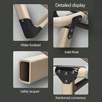 Portable Bed for Adults with Mattress Sleeping Cots for Adults Portable Folding Bed Cot Lounge Chair for Beach Lawn Camping Pool Sun Tanning(194 * 75 * 27cm)