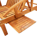Sun Loungers 2 pcs with Cushions Solid Wood Acaciapatio Recliner Tanning Chair Camping chairsSuitable for Garden Courtyard