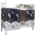 Dorm Bottom Bunk Bed Curtains Privacy Curtains 350g Dustproof Breathable Single Bed Blackout Curtains Panels Privacy Underbed Loft Bed Canopy Tent Curtain Shading Drapes for Dorm College Home 2 panels