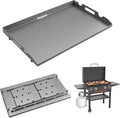Griddle Replacement Top for Blackstone 28" Griddle 1517 1853 1883 1803 1924, Heavy Duty Steel Flat Top Griddle for Blackstone 2 Burner Gas Grill with Rear Grease System
