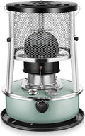 2 in 1 Portable Kerosene Heater & Stove, 9000 BTU, Non-Electric Indoor Outdoor Heater for Camping, Hunting, Cooking, Home, Garage, and Emergency Preparedness - Aquamarine