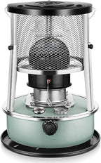 2 in 1 Portable Kerosene Heater & Stove, 9000 BTU, Non-Electric Indoor Outdoor Heater for Camping, Hunting, Cooking, Home, Garage, and Emergency Preparedness - Aquamarine