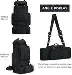 100L Camping Hiking Backpack,Molle military Tactical rucksack backpack,Waterproof Lightweight Hiking Backpack (Black)