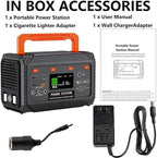 300W Portable Power Station,270Wh Camping Lithum Battery Solar Generator with 2 AC Output, USB-C PD 45W, Quick Charge Battery Pack for Home Use Camping Travel Emergency Hunting