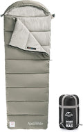 Naturehike Sleeping Bag for Adults with Hood, 33-53℉ Lightweight Hollow Cotton Sleeping Bag, 3 Seasons Waterproof Spliceable Sleeping Bags for Camping, Hiking, Traveling