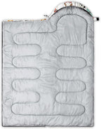 QOOMO Camping Sleeping Bags,3 Season Warm & Cool Weather,Lightweight,Waterproof Sleeping Bags for Adults & Kids,Traveling,and Outdoors,Camping Gear Equipment