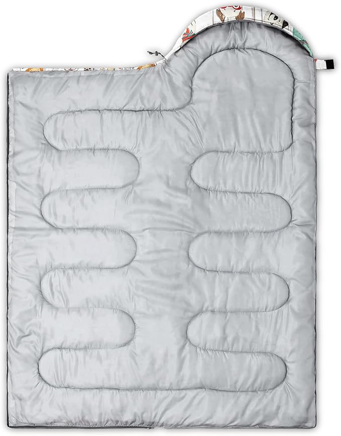 QOOMO Camping Sleeping Bags,3 Season Warm & Cool Weather,Lightweight,Waterproof Sleeping Bags for Adults & Kids,Traveling,and Outdoors,Camping Gear Equipment