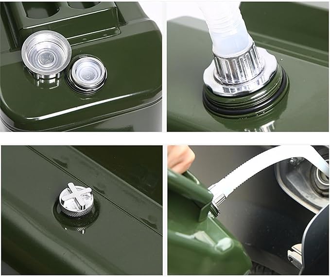 2.5 Gallons Metal Water Can 10liters Stackable Container, Portable Suitable for Outdoor Travel, Car Camping, Emergency Backup (Not For Drinking Water)