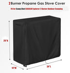 2 Burner Stove Cover Fit for Camp Chef EX60LW Explorer, Outdoor Camping Stoves Covers Propane Gas Stove Cover, for Camp Paito RV -(34x14x29 inch)