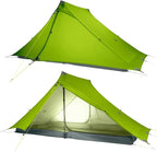 LANSHAN Ultralight Tent 3-Season Backpacking Tent for 1-Person or 2-Person Camping, Trekking, Kayaking, Climbing, Hiking