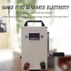 Outdoor Generator Portable Hand Crank Generator,12v 220v 5000mah 150w Solar Hand Shake Generator,for Emergency, Camping,Led Emergency Power Lighting Should,220V
