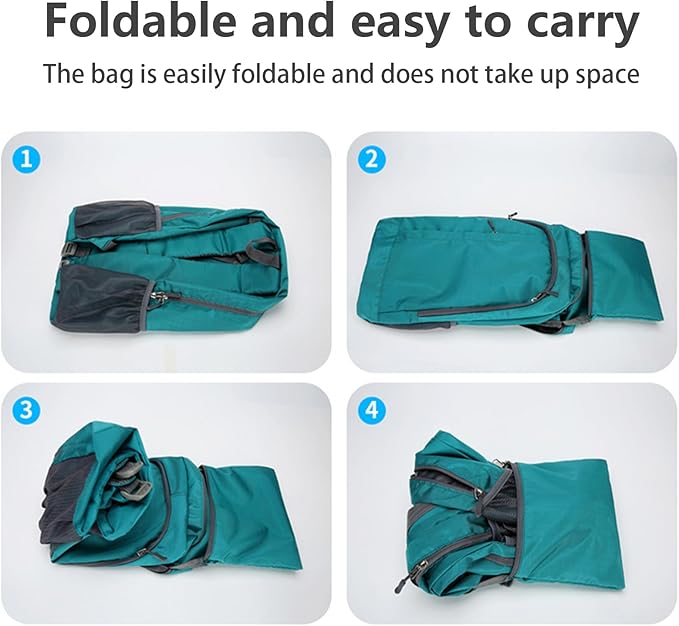 Camping Backpack - 250g Mens Hiking Backpacks, Waterproof Foldable Travel Bag, Lightweight Durable Hiking Bag, Multi Pocket Adventure Backpack For Backpacking Walking Trekking Traveling Outdoor