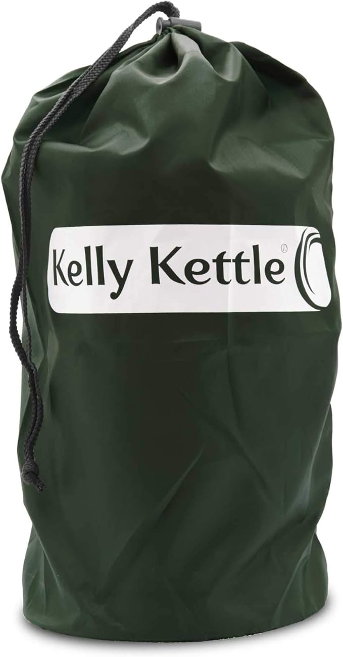 'Scout' Kelly Kettle® 40fl.oz. | Stainless Steel | Whistles When Boiled | Kettle & Camp Stove in one | Ultra-fast | Wood Fuelled | NO Batteries/Gas | Camping, Fishing, Scouts, Picnics, Emergencies