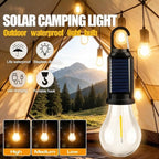 4-Pack Solar Camping Lantern, Portable LED Solar USB Rechargeable Lantern Flashlight Emergency Hanging Light for Indoor Outdoor Home Power Outages Hiking Hurricane (4)