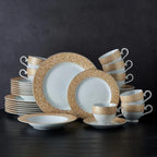 40-Piece Dinnerware Set Plate Set Plates Dinner Sets Kitchen Tableware Ceramic Dishes to Eat Food Dining