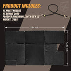 Xprite Sleeping Mattress Portable Outdoor Camping Pad Bed Platform Compatible with 2007-2018 Jeep Wrangler JKU, NitePad Sand Premium 1.5-inch Thick Trunk Cushion