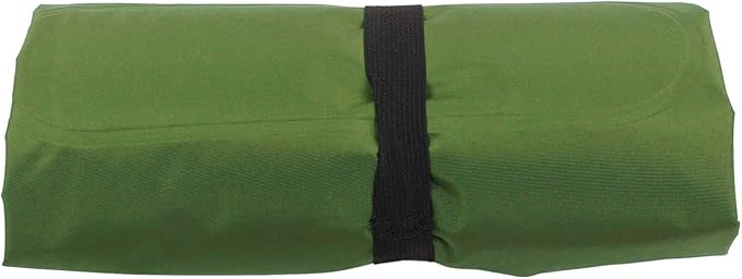 Ergonomic Inflating Sleeping Pad with Foot Pump and Storage Bag, and Wear for Office, Camping, and Outdoor Use (Olive Green)