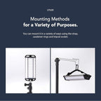 CLAYMORE 3 FACE+ (Large) - Rechargeable LED Area Light for Outdoors, Camping, Tent, Work, Industrial, Emergency Use, Waterproof, Portable, Power Bank Function, Up to 78 Hours Battery Life