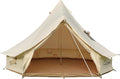 DANCHEL OUTDOOR B5PRO 4 Season Canvas Tent with Stove Jack Camping, Waterproof Bell Tent with AC Port Yurt All Year Living, Luxury Glamping for 4/6/8 Person Hunting Party, 13ft/16.4ft/20ft