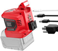 Ecarke 200W Portable Power Inverter Compatible with Milwaukee 18V Battery, DC 18V to AC 110V Power Station with 1 AC Outlet, 2 USB, 1 Type-C & LED Light, for Outdoor Emergency Use (No Battery)