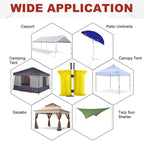 ABCCANOPY Canopy Weights 120 LBS Tent Sand Bags,4-Pack Yellow (Without Sand)