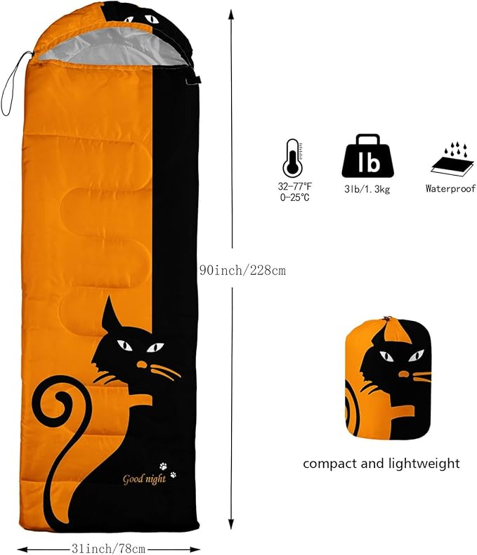 Kids Sleeping Bag for Boys Girls,Basketball Print-Lightweight Warm Portable Outdoor Indoor-Waterproof Cold Weather Resistant Sleeping Bag for Camping Hiking