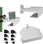 2 Pack Metal Grow Tent Corner Shelf, Super Sturdy Grow Tent Pole Mount Shelf, Heavy-Duty Tent Pole Shelf, Fit All Poles Sizes (Including 16mm 19mm and 22mm)