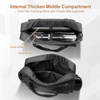 i frmmy Premium Camp Stove Carry Case with 0.4 inch Thicken Pearl Foam, Excellent Protection for Coleman 2-Burner Gas Stove